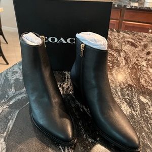 NIB Coach Black  boots
